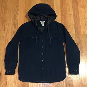 Hooded Button Up Jacket